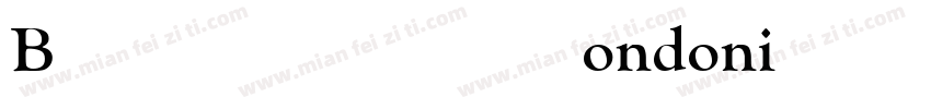 Bondoni oldstyle 72字体转换